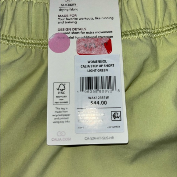 CALIA step up shorts sz L NWT - Picture 10 of 10